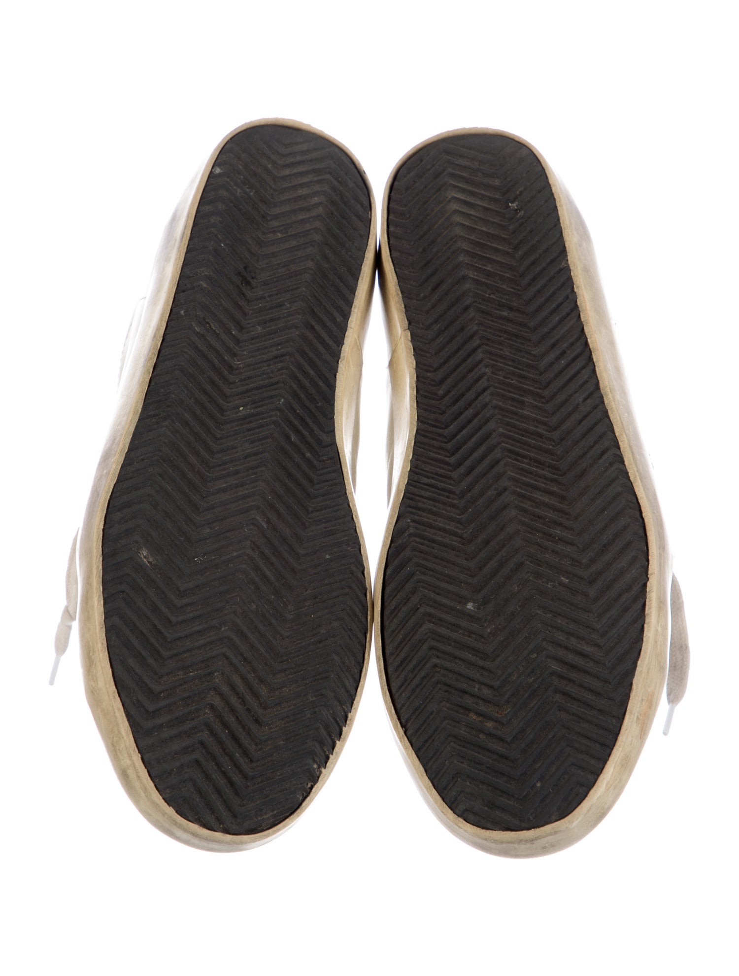 Golden Goose Leather Colorblock Pattern Sneakers